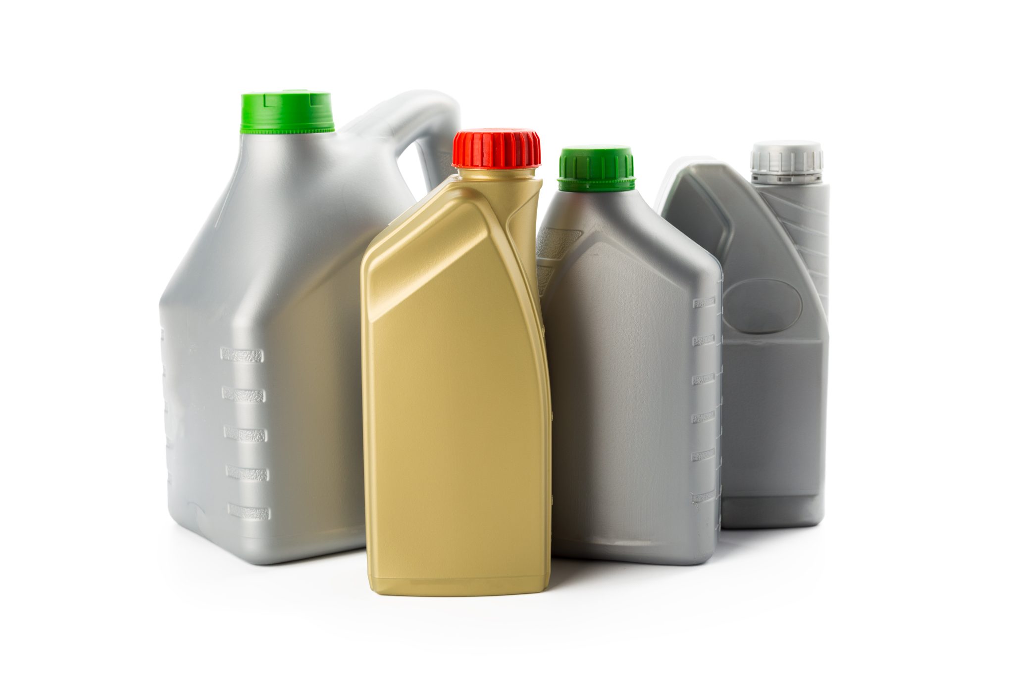 Plastic bottles from automotive oils